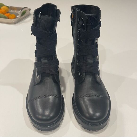 Zadig & Voltaire Joe Lug Sole Leather Combat Boot NIB 37 - Picture 10 of 14